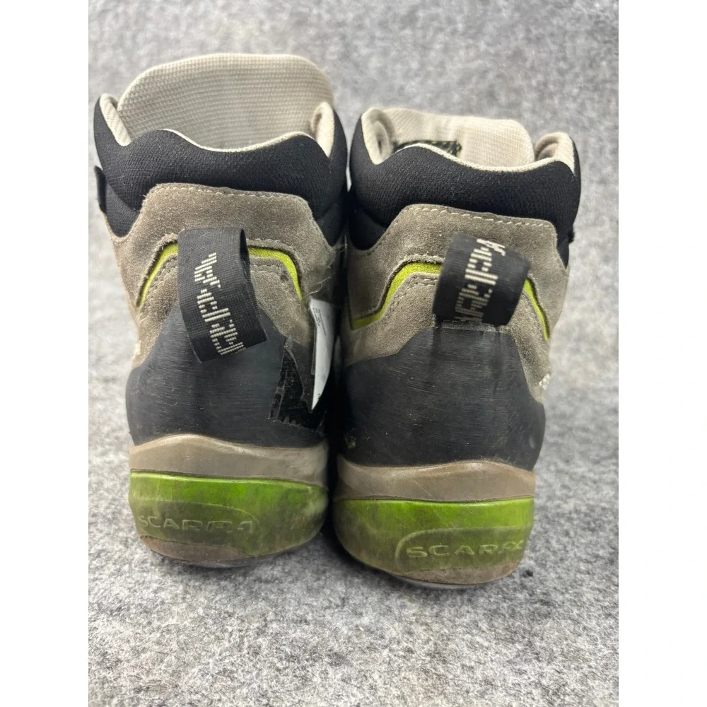 Scarpa Hiking Boots Mens 8.5 Grey Gore-Tex Vibram Waterproof Suede Approach